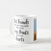 Hoof Prints auf unserem Hearts Horse Memorial Foto Kaffeetasse (Vorderseite Links)
