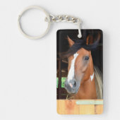 Hoof Prints auf unserem Hearts Pet Horse Memorial Schlüsselanhänger (Vorderseite)