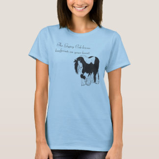 Hoofprints auf Ihrem Herzen T-Shirt