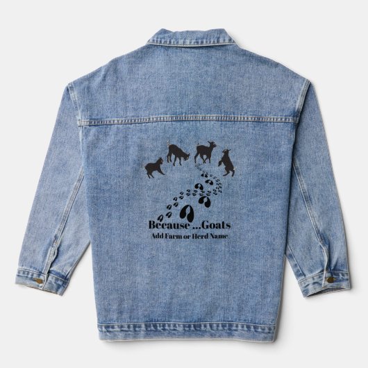 HoofPrints und Baby Goats Denim Jacket Jeansjacke (Rückseite)