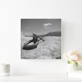 Hook am Himmel Quadratische Wanduhr (Zuhause)