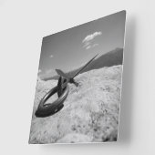 Hook am Himmel Quadratische Wanduhr (Winkel)