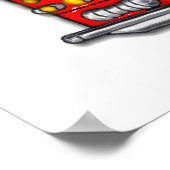 Hook and Ladder Fire Motor Poster (Ecke)