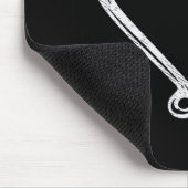 Hook Antler Heart Liebe Fischfang Jagd Hirsche H Mousepad (Ecke)