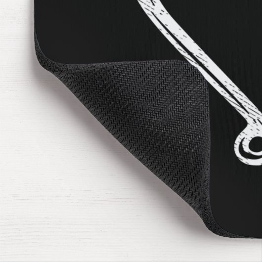 Hook Antler Heart Liebe Fischfang Jagd Hirsche H Mousepad (Ecke)