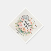 Hook dich für das Angeln mit Liebe Hochzeit Serviette (Ecke)