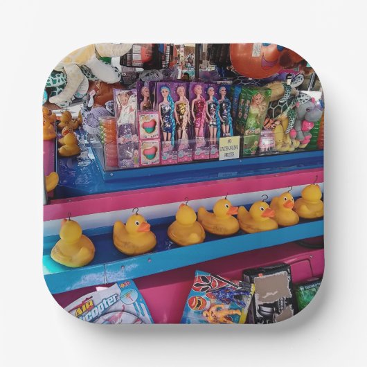 Hook eine Ente Pappteller (Vorderseite)