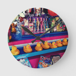 Hook eine Ente Runde Wanduhr