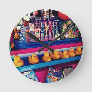 Hook eine Ente Runde Wanduhr