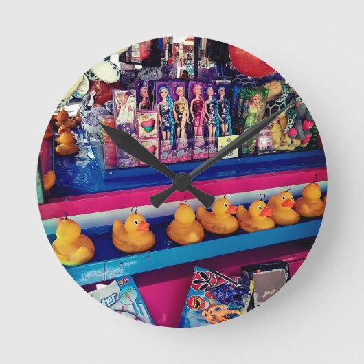 Hook eine Ente Runde Wanduhr (Vorderseite)