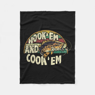 Hook Em Cook Em Go Vintager Fang Fleecedecke