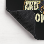 Hook Em Cook Em Go Vintager Fang Mousepad (Ecke)