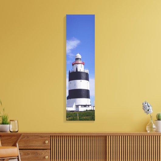 Hook Head Lighthouse Außenansicht Vertikale Leinwa Leinwanddruck (Insitu (Wohnzimmer))