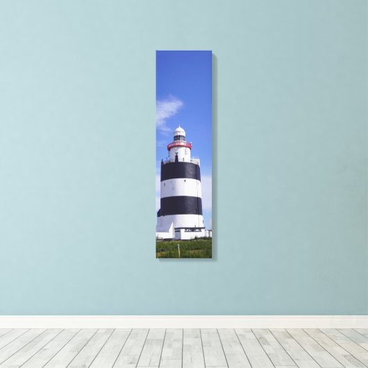 Hook Head Lighthouse Außenansicht Vertikale Leinwa Leinwanddruck (Insitu (Holzboden))