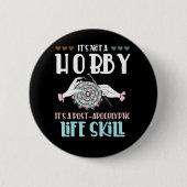 Hook Hobby Crafting Yarn Lover Button (Vorderseite)