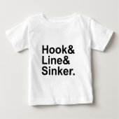 Hook Line Sinker | Fangbedingungen für Sauber Baby T-shirt (Vorderseite)