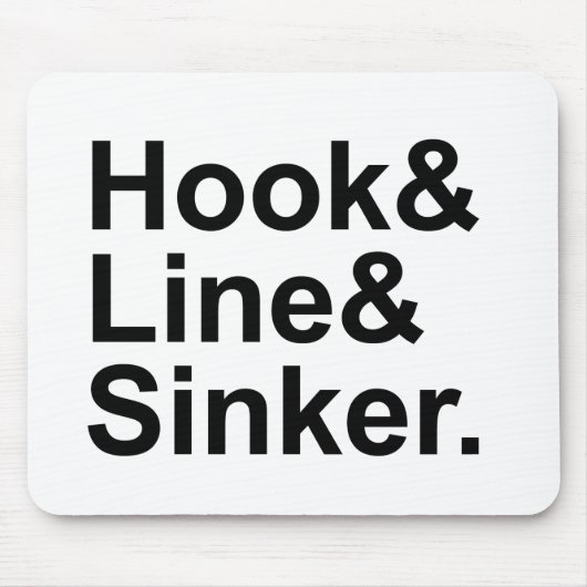 Hook Line Sinker | Fangbedingungen für Sauber Mousepad (Vorne)