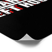 Hook linker Kickboxer Kampfsport MMA-Trainer Poster (Ecke)