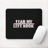 Hook Links Kickboxer Kampfsport MMA-Trainer Mousepad (Mit Mouse)