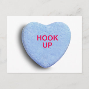 HOOK UP CANDY HERART POSTKARTE