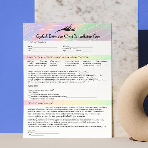Hook Up Format Allergy Patch Test Lashes Client Briefbogen