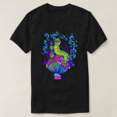 Hooka Rauchen Raupe Glühen T-Shirt (Design vorne)