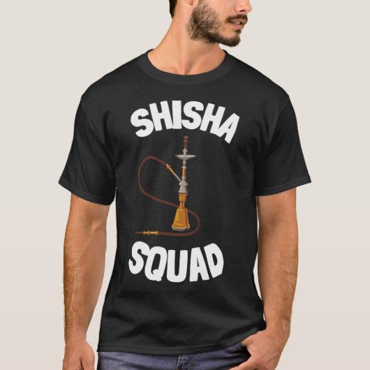 Hookah Bar and Waterpipe Shisha Smoker Bekleidung T-Shirt (Vorderseite)