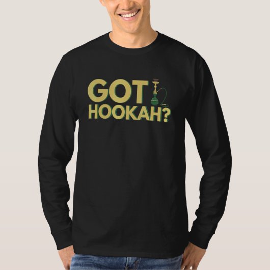 Hookah Bar und Wasserpfeife T-Shirt (Vorderseite)