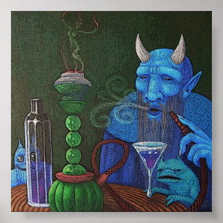 Hookah Demon Poster