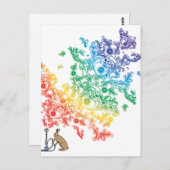 HOOKAH HARE POSTKARTE (Vorne/Hinten)