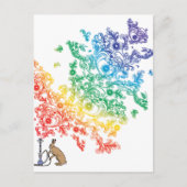 HOOKAH HARE POSTKARTE (Vorderseite)