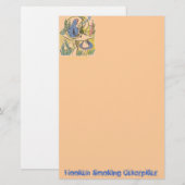 Hookah-rauchende Raupe Briefpapier (Vorne/Hinten)