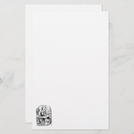 Hookah-rauchende Raupen-Alice im Wunderland Briefpapier (Vorne/Hinten)