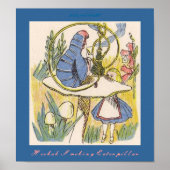 Hookah Smoking Raupe Poster (Vorne)