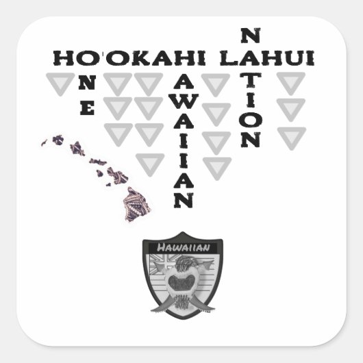 Ho'okahi Lahui Aufkleber (Vorderseite)