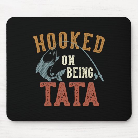 Hooked auf dem Vatertagsfischen Mousepad (Vorne)