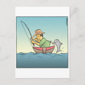 Hooked Fisherman Postkarte (Vorderseite)
