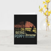 Hooked, Mohnangeln zu sein, das Mohnvater Karte (Gelbe Blume)