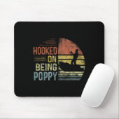 Hooked, Mohnangeln zu sein, das Mohnvater Mousepad (Mit Mouse)