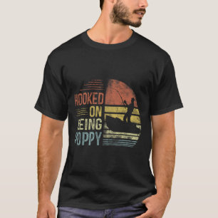 Hooked, Mohnangeln zu sein, das Mohnvater T-Shirt