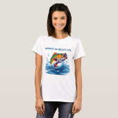 Hooked on Beach Life Fisherman Core Fish T-Shirt (Vorne ganz)