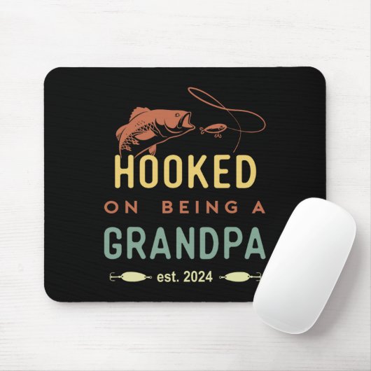 Hooked on being a Oppo Est 2024 First Time Gran Mousepad (Mit Mouse)