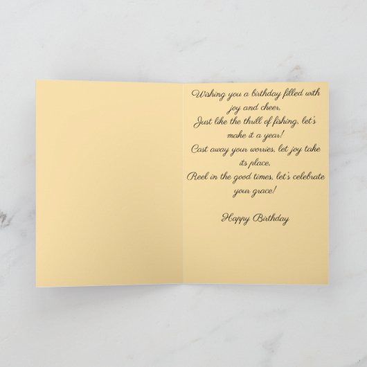 Hooked on Birthday Fun Karte (Innenseite)