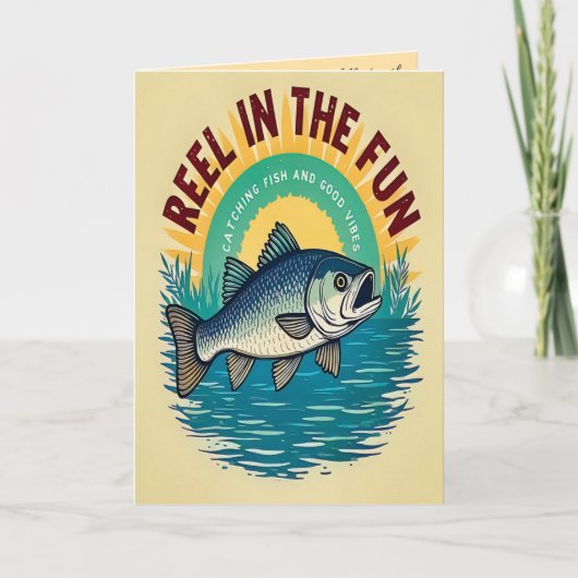 Hooked on Birthday Fun Karte (Vorderseite)