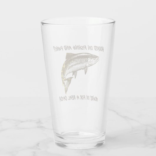 Hooked on Fishing and Puns? - Fischbier Glas (Rückseite)