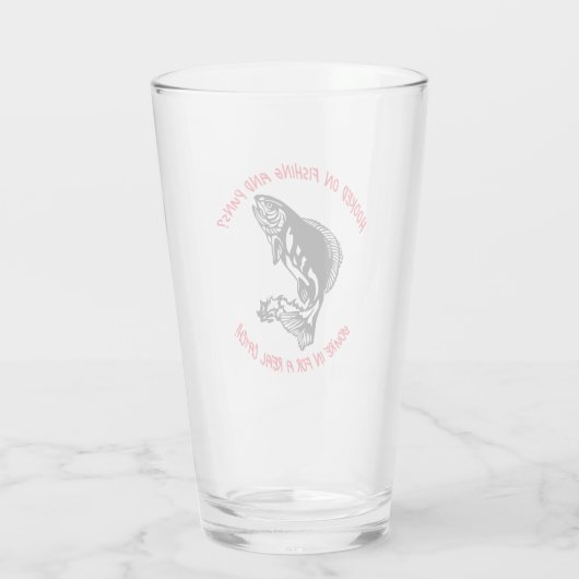 Hooked on Fishing and Puns? - Fischbier Glas (Rückseite)