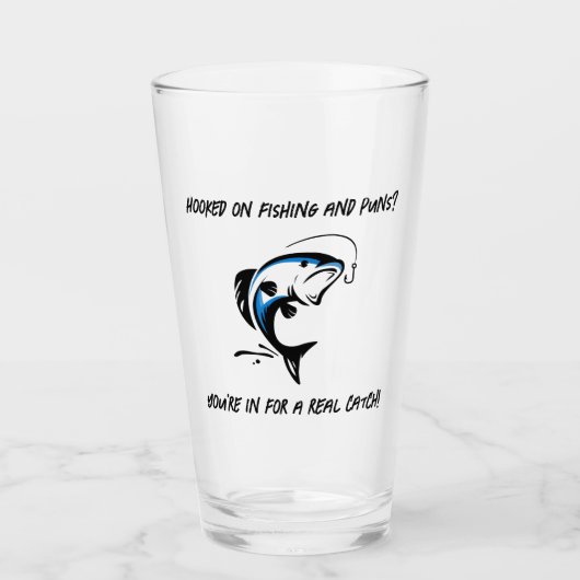 Hooked on Fishing and Puns? - Fischbier Glas (Vorderseite)