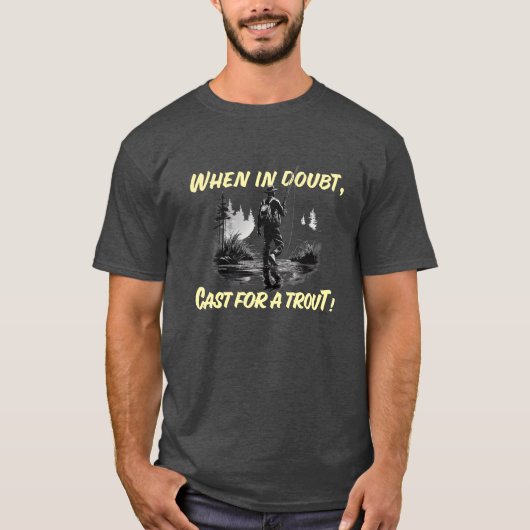 Hooked On Fishing Anpassbar T-Shirt (Vorderseite)