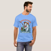 Hooked on Fishing Cartoon T-Shirt (Vorne ganz)