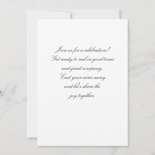 Hooked on Fun Einladung (Rückseite)